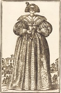 Maskierte Edelfrau