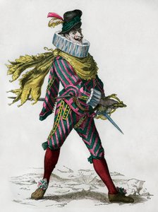 Matamore-Kapitän, Auftragsmörder, spanischer Typ, 17. Jahrhundert, 1882-1884 von Unbekannt