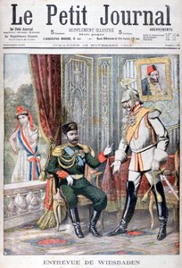 Treffen zwischen Zar Nikolaus II. und Kaiser Wilhelm II., Wiesbaden, Deutschland, 1903
