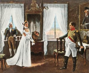 Treffen von Königin Louise und Napoleon I. in Tilsit, 6. Juli 1807, 1936 von Unbekannt