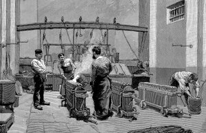 Schmelzhaus in der Pariser Münze, 1892 von Unbekannt