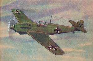 Messerschmitt M.E. 109 Jagdflugzeug, um 1944