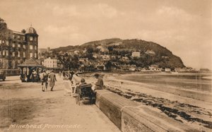 Promenade von Minehead, Somerset, ca. 1930er Jahre