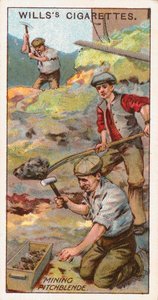 Abbau von Pechblende, Cornwall, England, um 1916 von Unbekannt