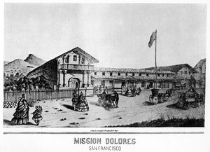 Mission Dolores, San Francisco, Kalifornien, 19. Jahrhundert, 1937
