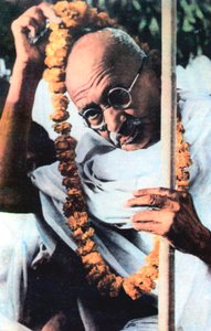Mohandas Karamchand Gandhi 1869-1948, indischer Nationalistenführer