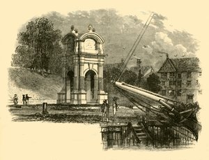 Denkmal in New Plymouth zur Markierung des Landeplatzes der Pilgerväter von Unbekannt