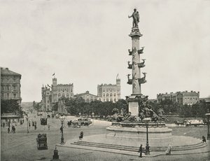 Denkmal für Wilhelm von Tegetthoff auf dem Praterstern, Wien, Österreich, 1895