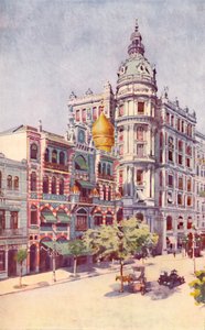 Maurisches Gebäude und Büros der Herren Guinles, Avenida Rio Branco, 1914 von Unbekannt