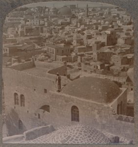 Muslimisches Viertel von Jerusalem, aus der Englischen Schule, um 1900 von Unbekannt