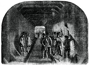 Herr Stephenson setzt den letzten Niet, 1886 von Unbekannt