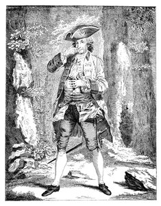Mr. Woodward in der Rolle des Mercutio, 1753