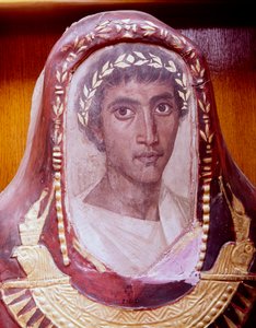 Mumienhülle und Porträt von Artemidorus, aus Hawara, Ägypten, römische Zeit von Unbekannt