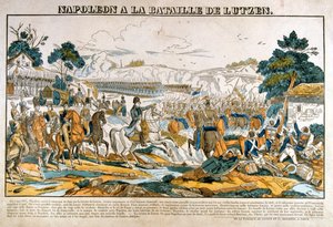 Napoleon in der Schlacht bei Lützen, 2. Mai 1813 von Unbekannt
