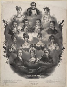 Napoléon I. Bonaparte und seine Familie, 1832 von Unbekannt