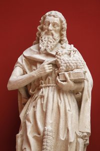 Nationalmuseum der französischen Denkmäler. Sainte Chapelle, Chateaudun. Heiliger Johannes der Täufer. Abguss, Paris, Frankreich