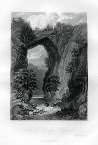 Natural Bridge, Virginia, USA, 1855 von Unbekannt