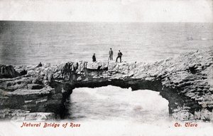 Natürliche Brücke von Ross, County Clare, Irland, 1906