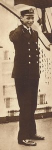 Seekadett Prinz Albert auf der königlichen Yacht Victoria und Albert, 1912, 1937 von Unbekannt