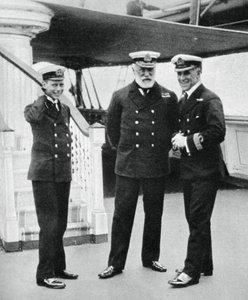 Marinekadett Prinz Albert mit Admiral Sir Lewis Beaumont