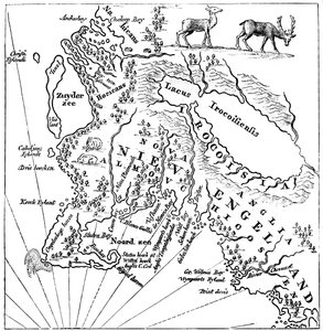 Neuengland im Jahr 1660, ca. 1880