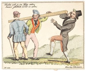 Neujahrskarte. Nichts soll dir jemals im Weg stehen, um dich immer glücklich zu sehen, nach 1815