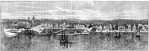 New York Mitte des 18. Jahrhunderts, ca. 1880 von Unbekannt