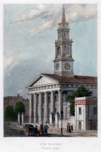 Neue Kirche, Waterloo Road, London von Unbekannt