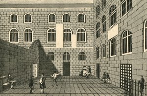 Newgate, Innerer Hof, 18. Jahrhundert