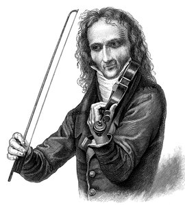 Niccolò Paganini, italienischer Geiger, Bratschist und Komponist, 1830er Jahre