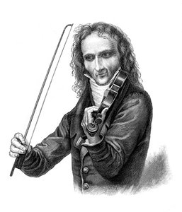 Nicolo Paganini, italienischer Geiger, Bratschist, Gitarrist und Komponist des 19. Jahrhunderts, 1900