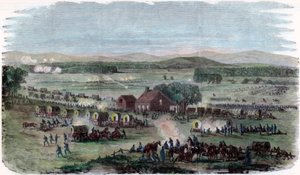 Nacht der Schlacht bei Cedar Mountain, Culpeper County, Virginia, Amerikanischer Bürgerkrieg, 9. August 1862 von Unbekannt