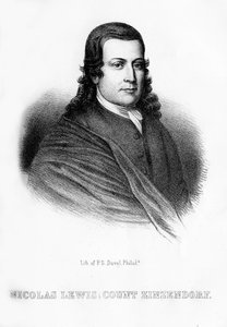Nikolaus Ludwig von Zinzendorf, deutscher religiöser und sozialer Reformer, 1854