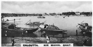 Nir Mahal Ghat, Kalkutta, Indien, ca. 1925
