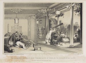 Beobachtung einer Sonnenfinsternis in China, ca. 1836