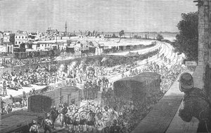 Besetzung von Zagazig nach der Schlacht von Tel-El-Kebir, ca. 1882 von Unbekannt