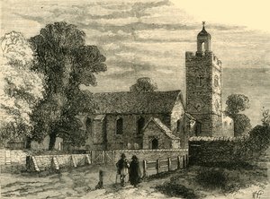 Alte Camberwell Kirche im Jahr 1750, ca. 1878 von Unbekannt