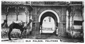 Altes Palast, Palitana, Indien, um 1925 von Unbekannt