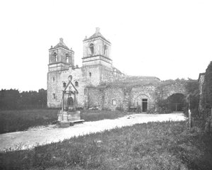 Alte spanische Mission, San Antonio, Texas, USA, um 1900