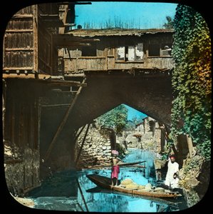Alte Brücke, Srinagar, Kaschmir, Indien, spätes 19. oder frühes 20. Jahrhundert von Unbekannt