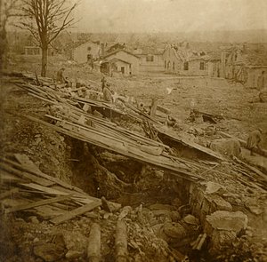 Freiluftschlafsaal im Fort Tavannes, Verdun, Nordfrankreich, ca. 1914-1918 von Unbekannt