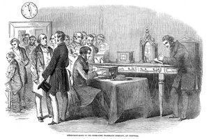 Eröffnung der Telegraphenverbindung London-Paris 1851 von Unbekannt