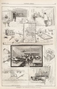 Opiumrauchen in New York aus Harpers Weekly, 24. September 1881, 1881