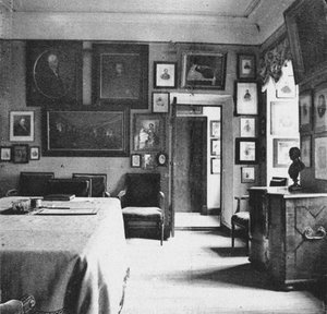 Ostafyevo-Anwesen. Das Karamzin-Zimmer, Ende des 19. Jahrhunderts von Unbekannt