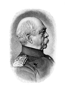 Otto von Bismarck, deutscher Staatsmann, 1885 von Unbekannt