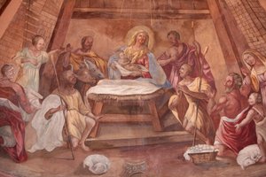 Unsere Liebe Frau von der Himmelfahrt Kirche. Geburt Christi, Cordon, Frankreich