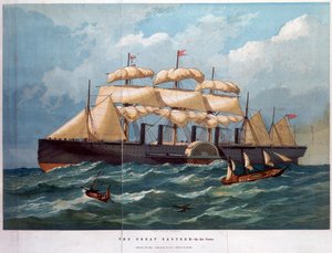 PSS Great Eastern auf dem Ozean, 1858 von Unbekannt