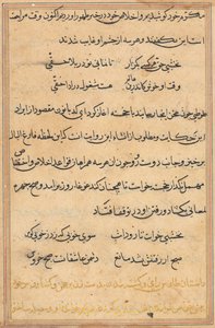 Seite aus Geschichten eines Papageis Tuti-nama: Textseite, ca. 1560 von Unbekannt
