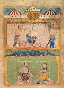Seite aus dem Prince of Wales Museum Chandayana, ca. 1525-40