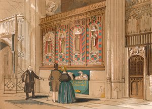 Bemalter Bildschirm, St. Georges Kapelle, ca. 1845, 1864 von Unbekannt